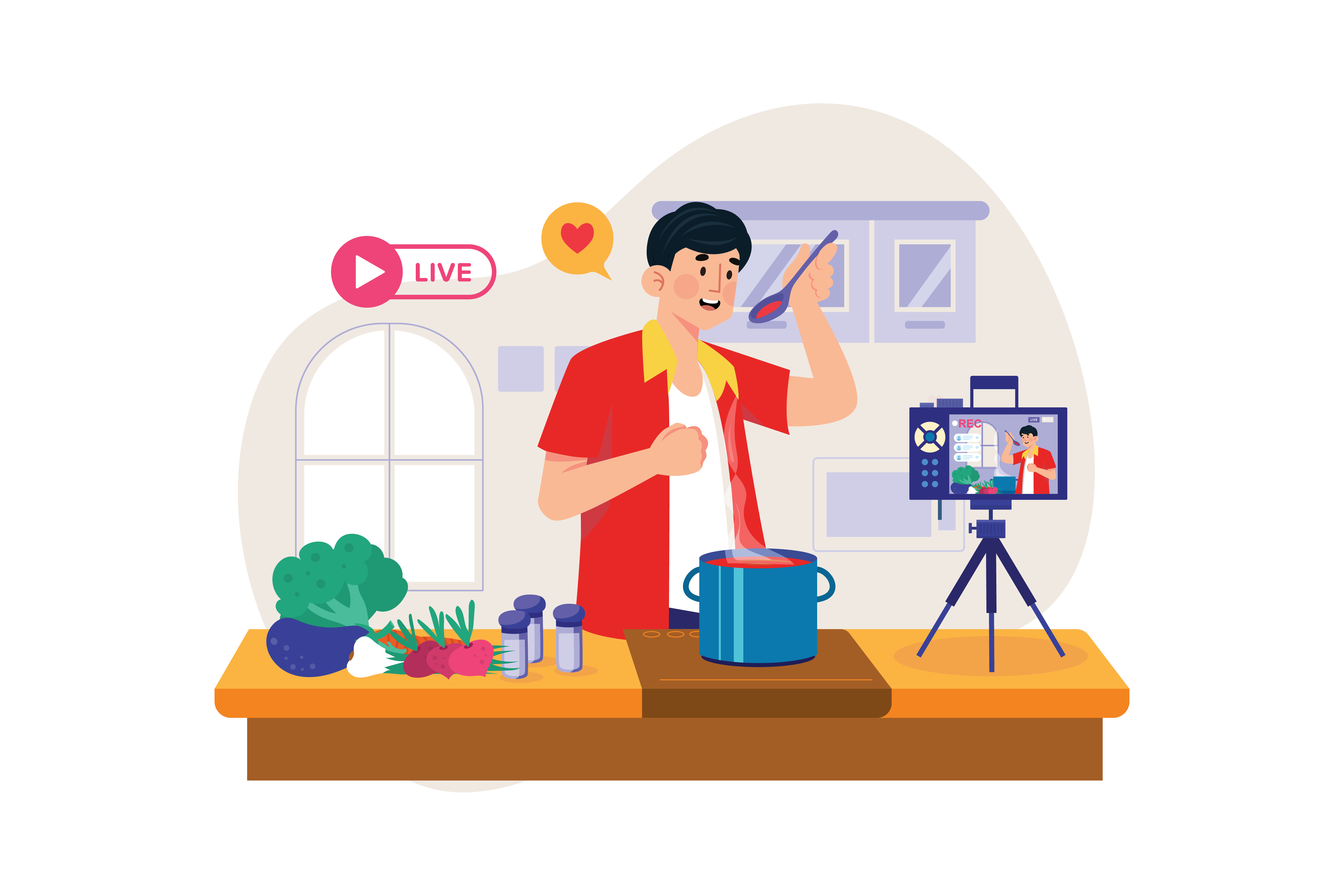 Live cooking session